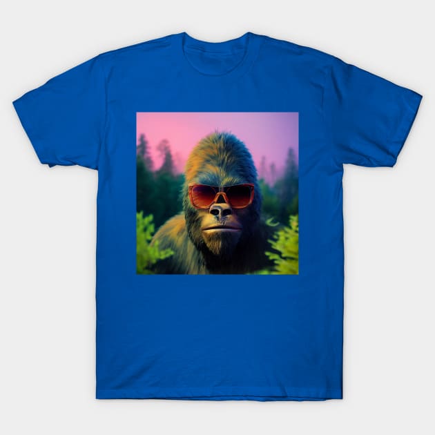 Dope Sasquatch in Nature T-Shirt by Grassroots Green